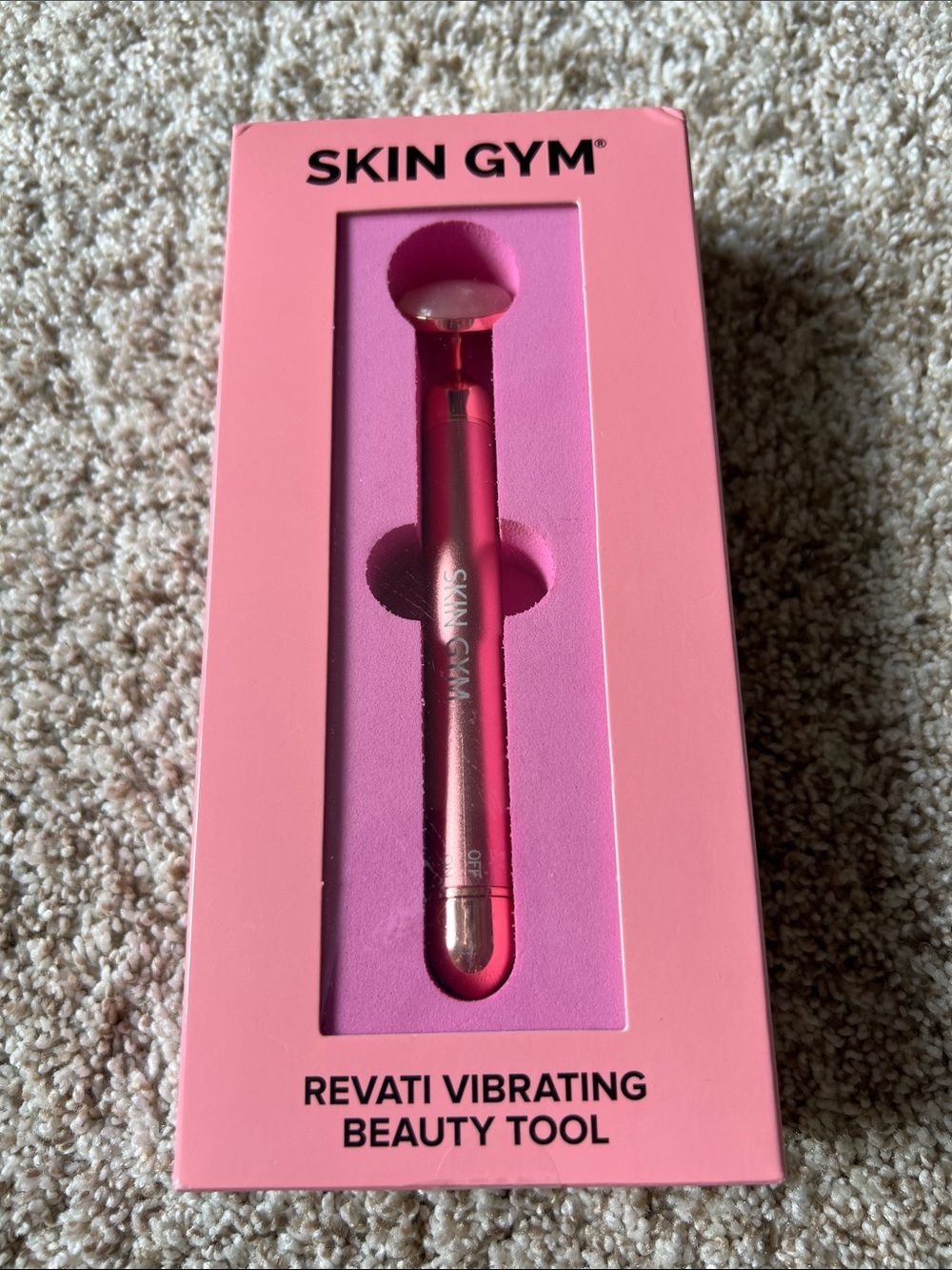Skin Gym Revati Vibrating Beauty Tool - Rose Pink